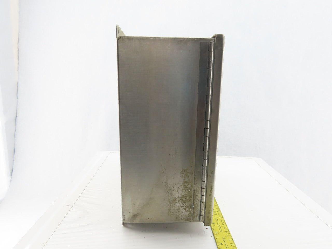 SCE 121006CHNFSS 12x10x6" Hinged Door Stainless Steel Electrical Enclosure