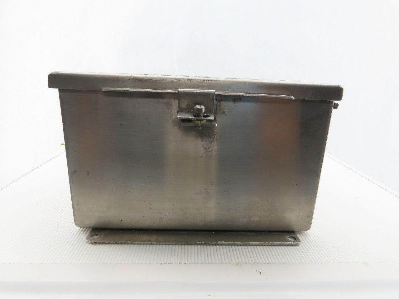 SCE 121006CHNFSS 12x10x6" Hinged Door Stainless Steel Electrical Enclosure