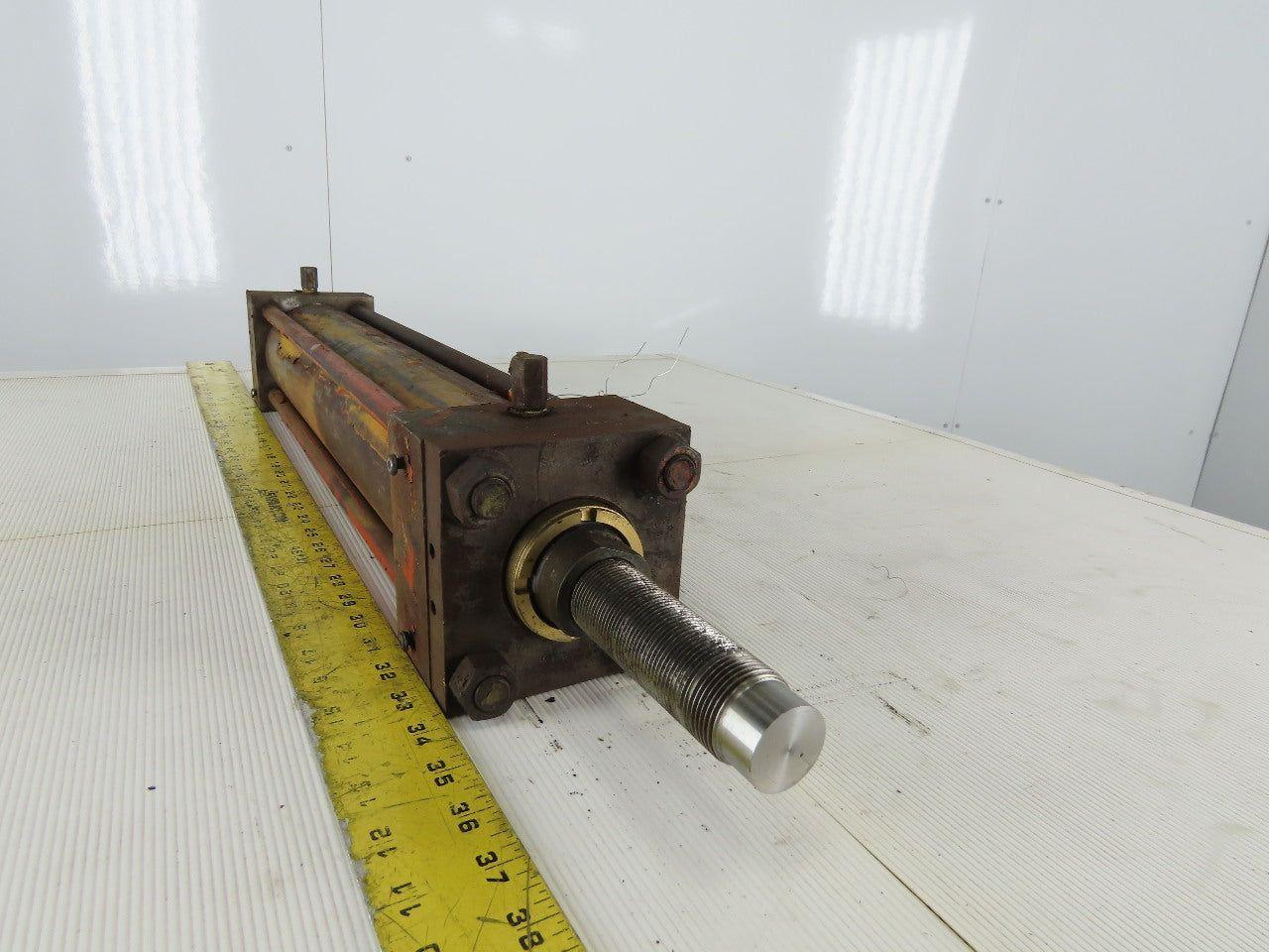 Hydraulic Tie Rod Cylinder 3.5" Bore 18" Stroke Clevis Mount