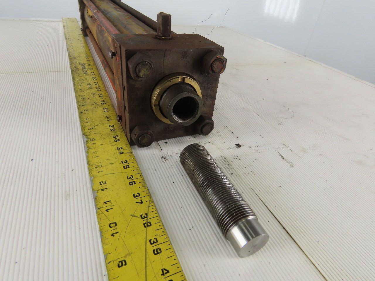 Hydraulic Tie Rod Cylinder 3.5" Bore 18" Stroke Clevis Mount