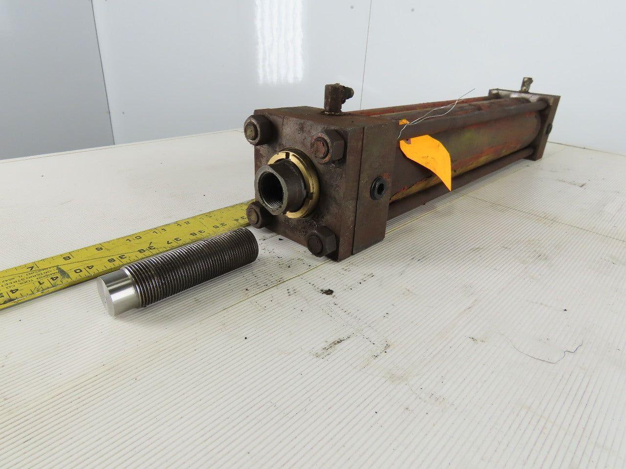 Hydraulic Tie Rod Cylinder 3.5" Bore 18" Stroke Clevis Mount