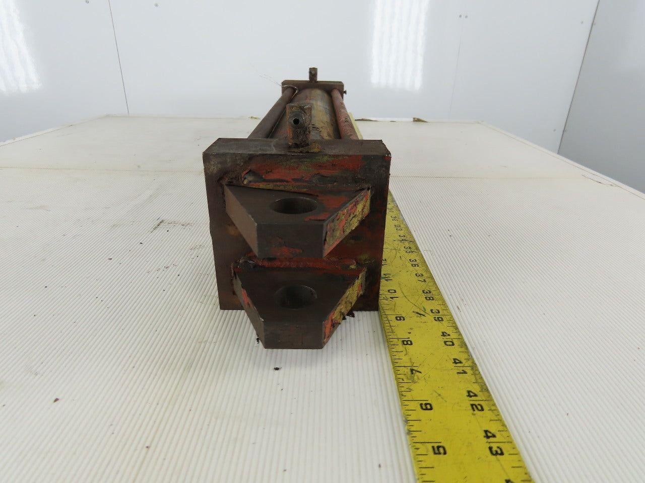 Hydraulic Tie Rod Cylinder 3.5" Bore 18" Stroke Clevis Mount
