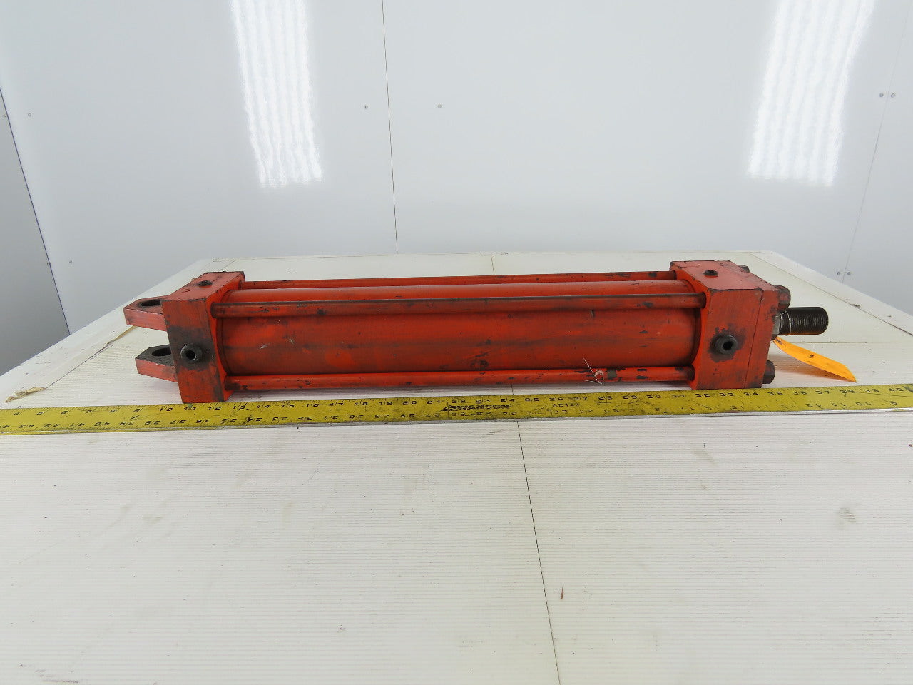 Hydraulic Tie Rod Cylinder 3.5" Bore 18" Stroke Clevis Mount