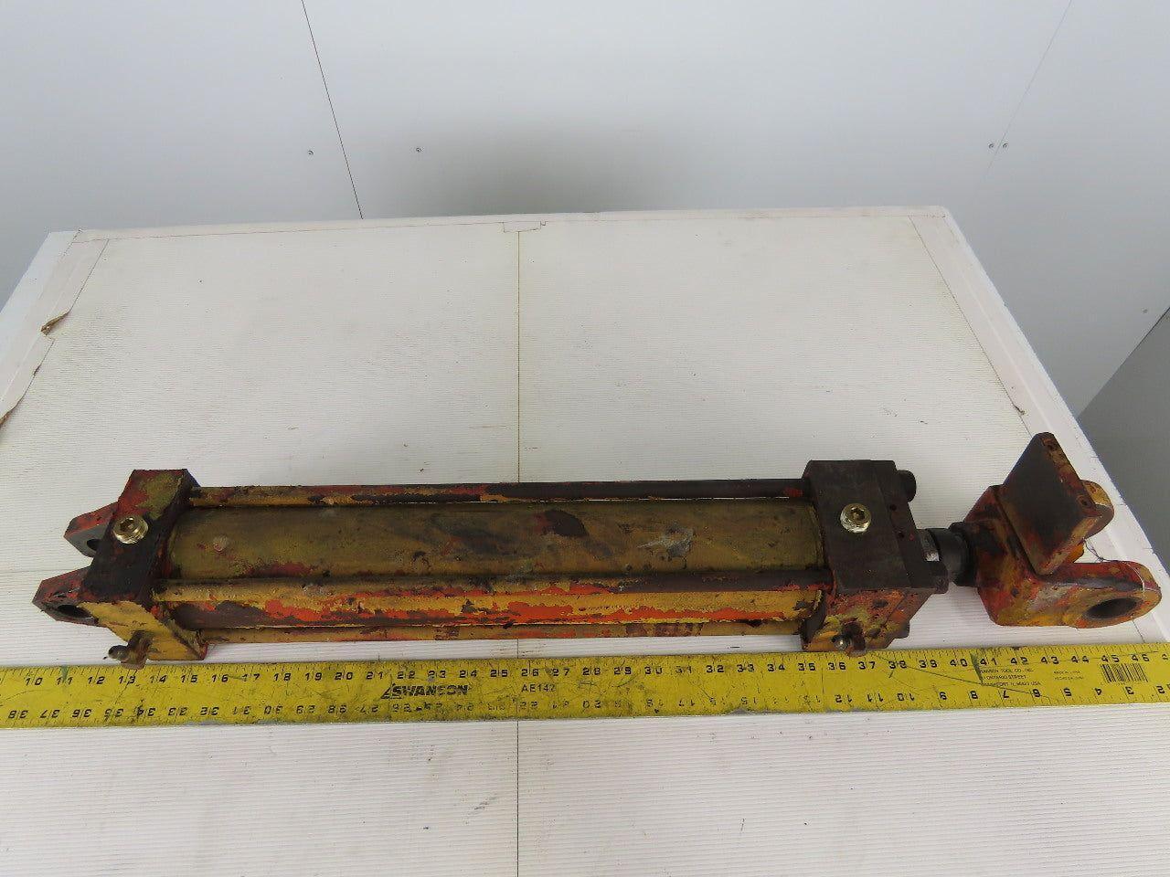 Hydraulic Tie Rod Cylinder 3-1/2" Bore 18" Stroke Clevis Mount