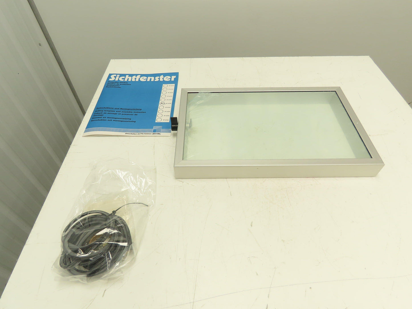 Rittal FT2760 Enclosure Plexiglass Hinged Access Viewing Window 14.75x23.5" Gray