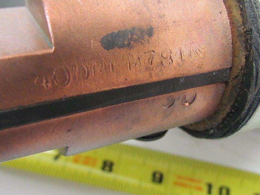 Flex Cable 400MCM Water Cooled 78" Dual Conductor Flex Cable Copper Shunt