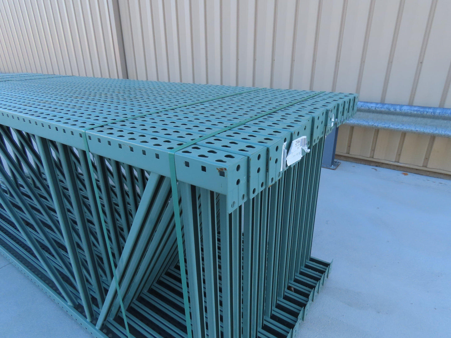 Teardrop Pallet Racking Upright Leg 12' x 4' 23,900 LB 144" x 48" 3"x3" Column