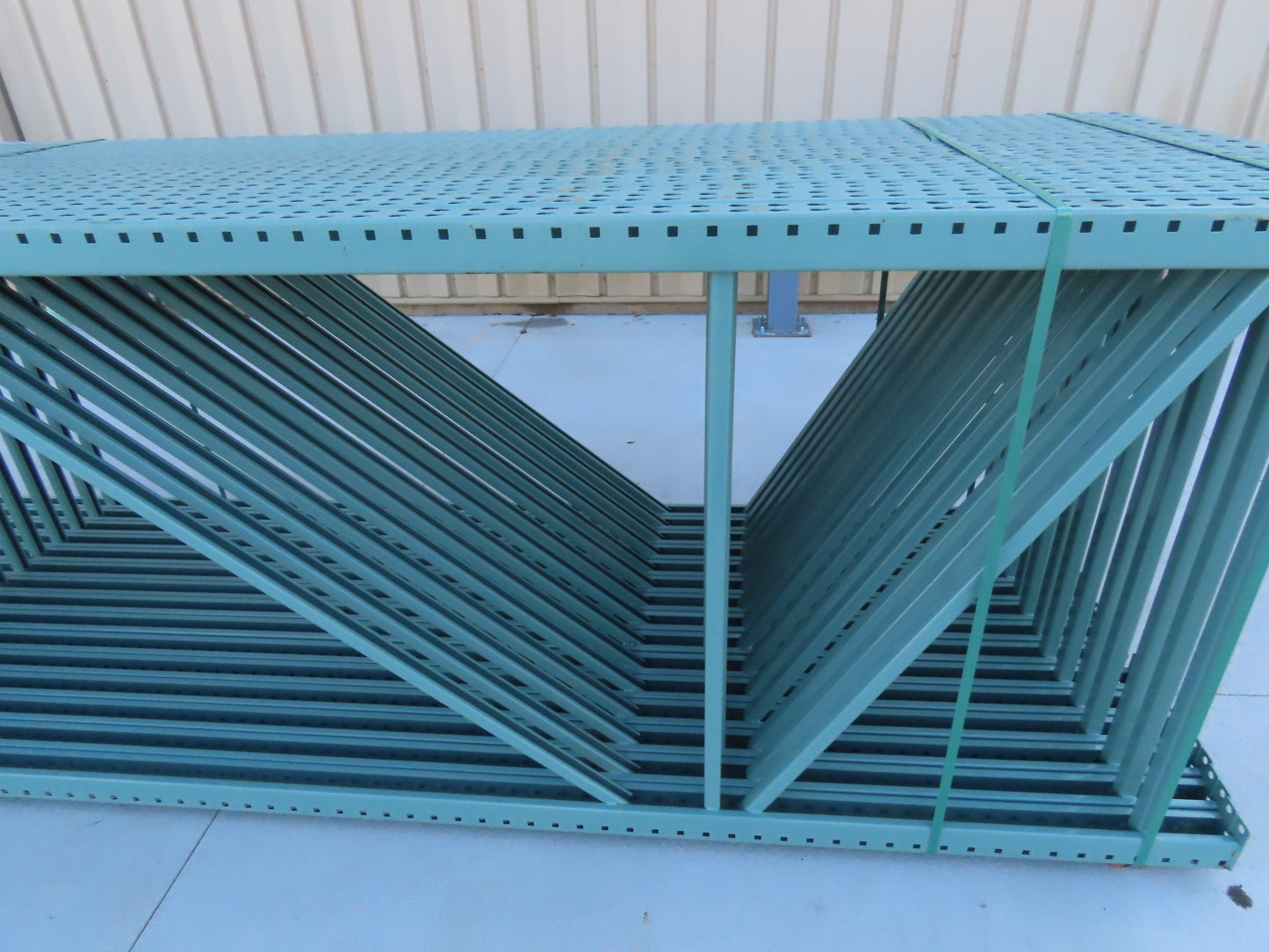 Teardrop Pallet Racking Upright Leg 12' x 4' 23,900 LB 144" x 48" 3"x3" Column