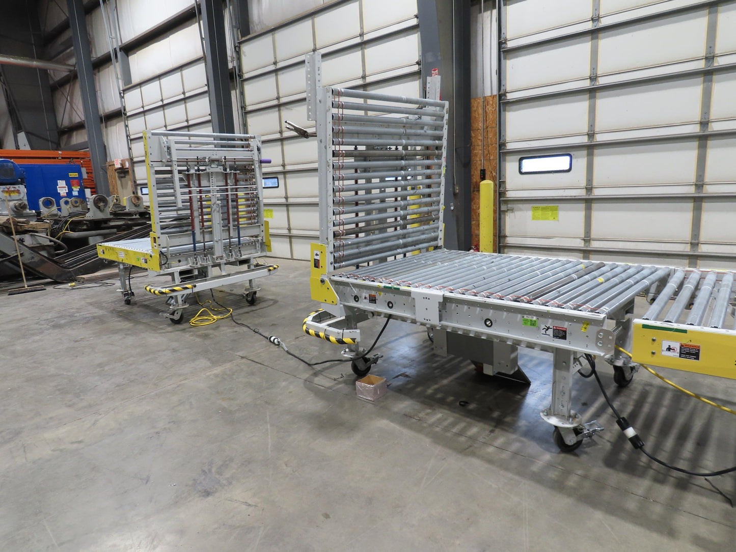 ConveyX 52"x 55' Power Roller Conveyor 48"BF Walk-Thru Gate 115V Variable Speed