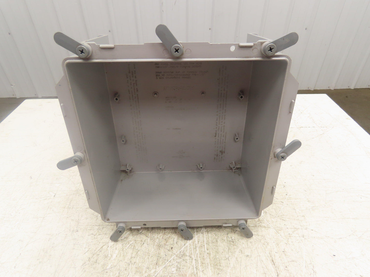 Kraloy JBX12126 Electrical Enclosure 12x12x6" PVC Junction Pull Box 4.5x9.75"