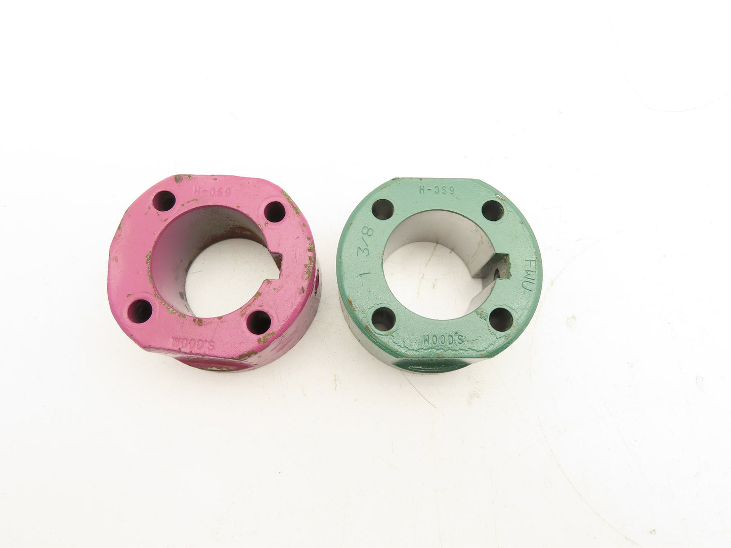TB Woods 6SCH 1 3/8 Spacer Coupling Hub Sleeve 1-3/8" Keyed Bore Lot of 2