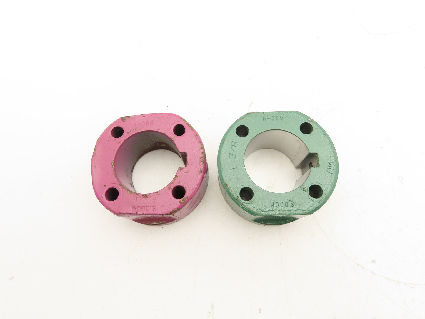 TB Woods 6SCH 1 3/8 Spacer Coupling Hub Sleeve 1-3/8" Keyed Bore Lot of 2