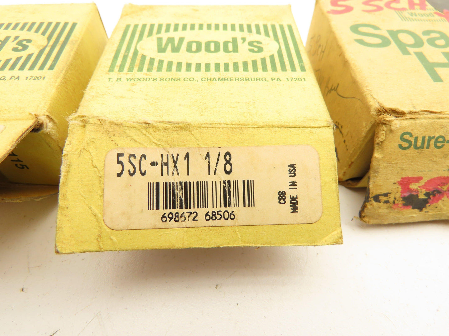 TB Woods 5SCH 1 1/8 Spacer Flange Coupling Hub 1-1/8" Bore Lot of 3