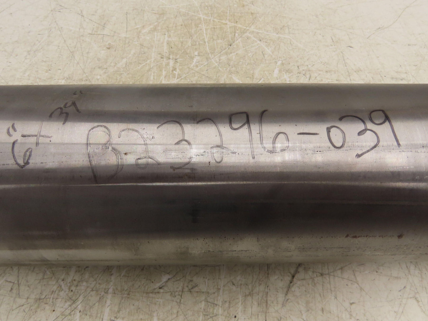Hytrol 39" Belt Conveyor Crowned Take-Up Pulley Roller 6" Dia 35.3"L