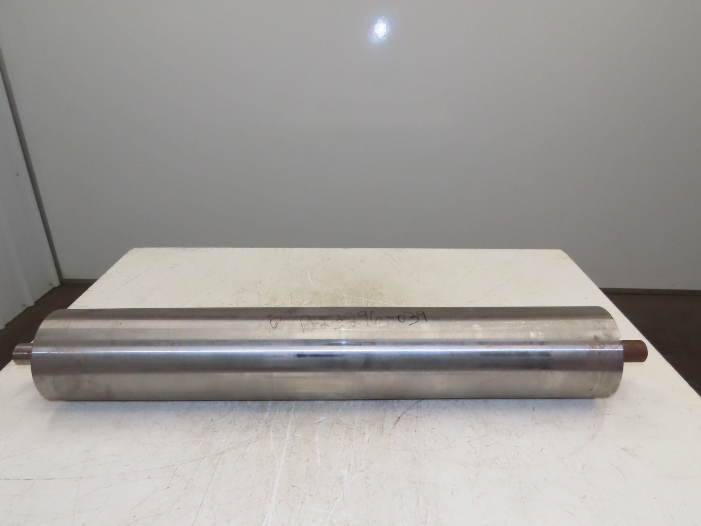 Hytrol 39" Belt Conveyor Crowned Take-Up Pulley Roller 6" Dia 35.3"L