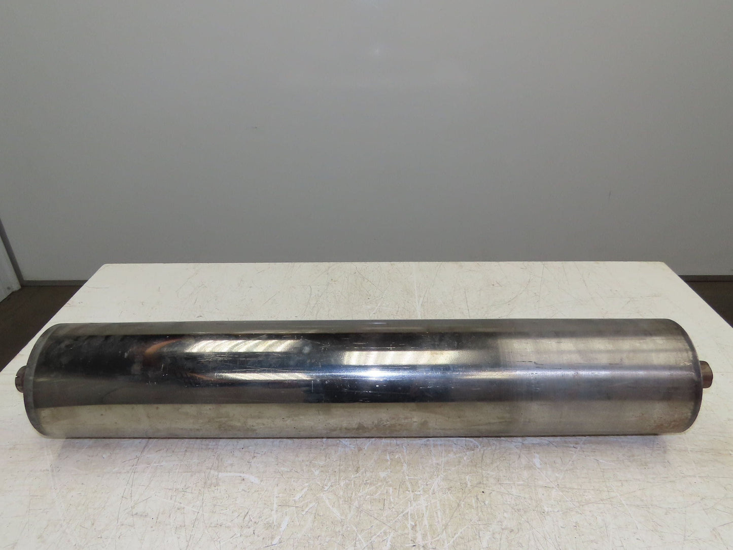 Belt Conveyor Crowned Take-Up/Tail Pulley Roller 6" Dia 32"L