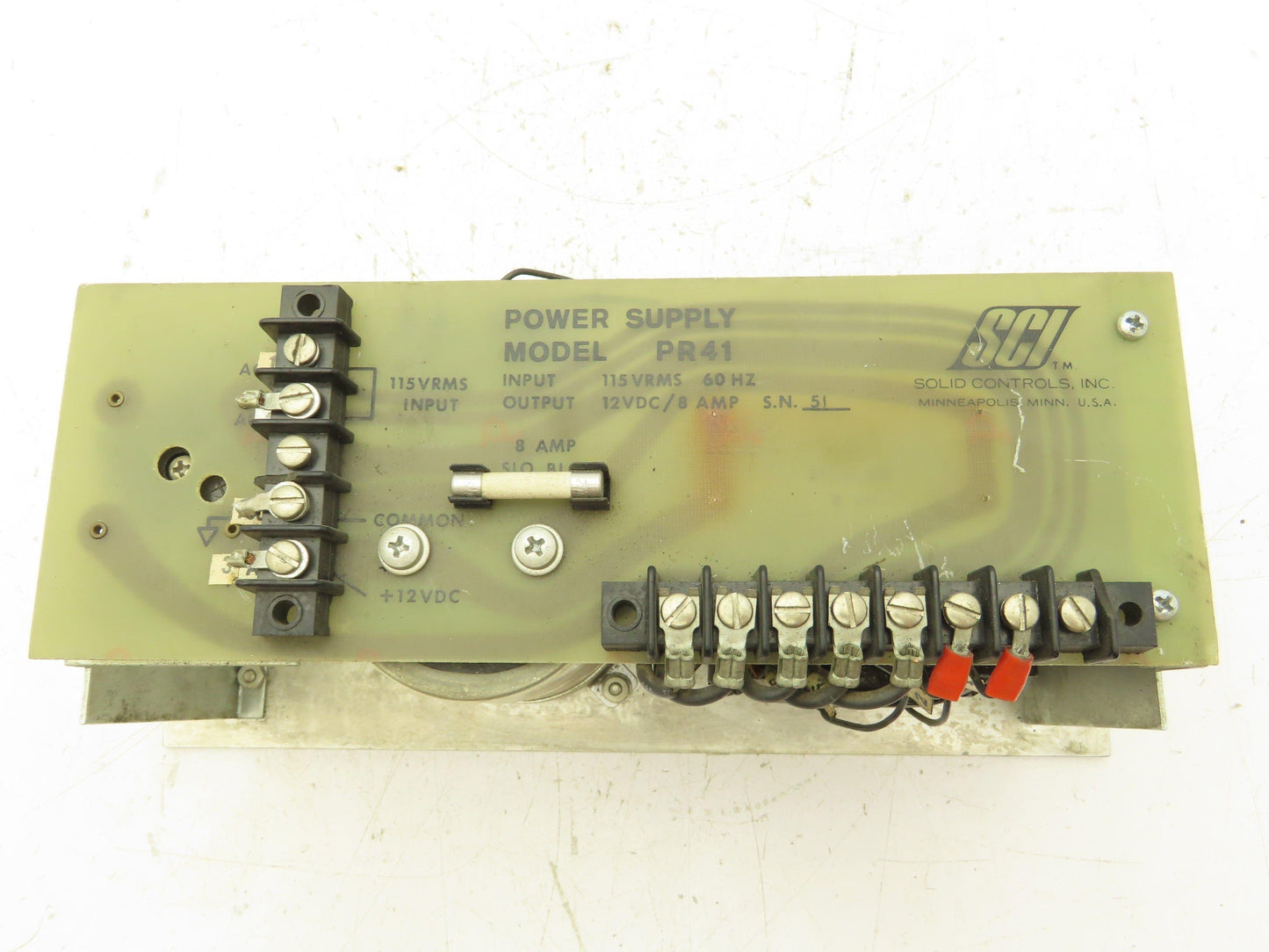 SCI PR41 Power Supply Module 115V IN 12V OUT 8A
