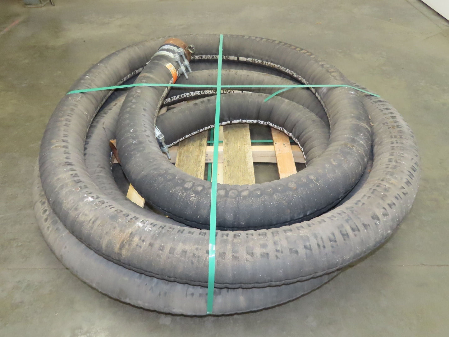 Jason 4470 Dry Bulk Material Rubber Suction Hose 5"x 50'