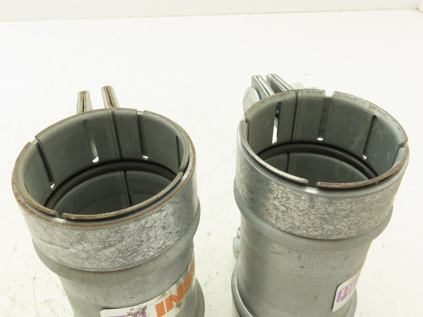 HP Metflo Instalok 2-1/2"x6" Galvanized Vacuum Coupling Lot of 2