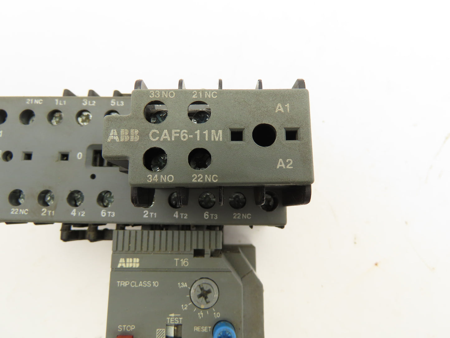 ABB VB7-30-01 Reversing Contactor Thermal Overload Relay T16-1.3 16A 600V