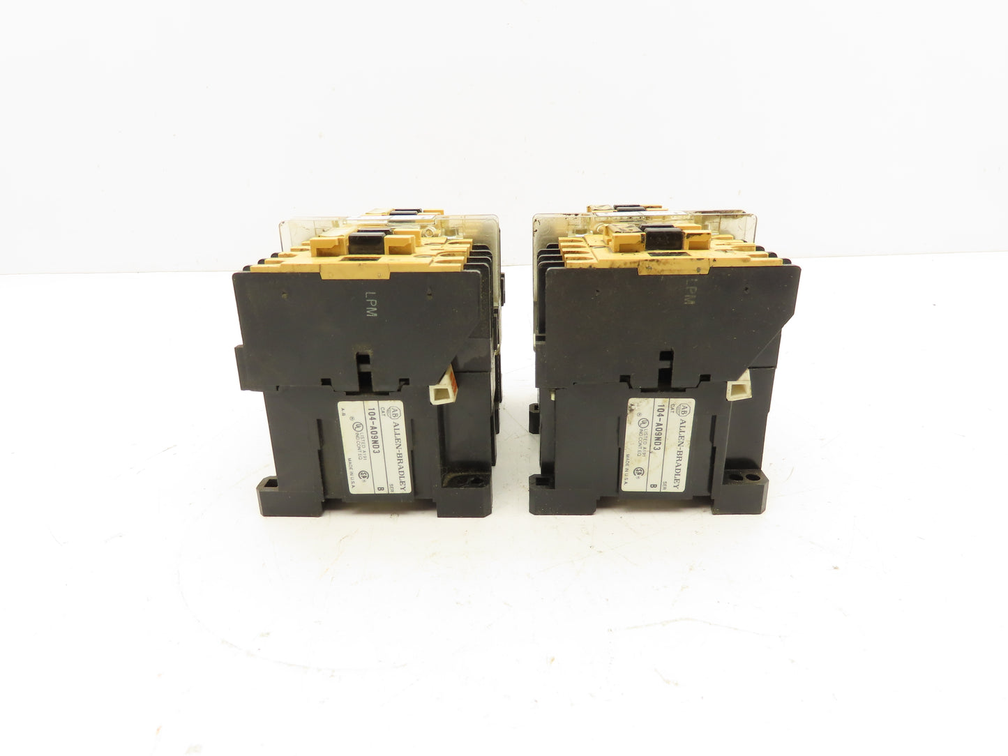 Allen Bradley 100-A09ND3 Contactor Relay Assembly 120V Coil Lot of 2