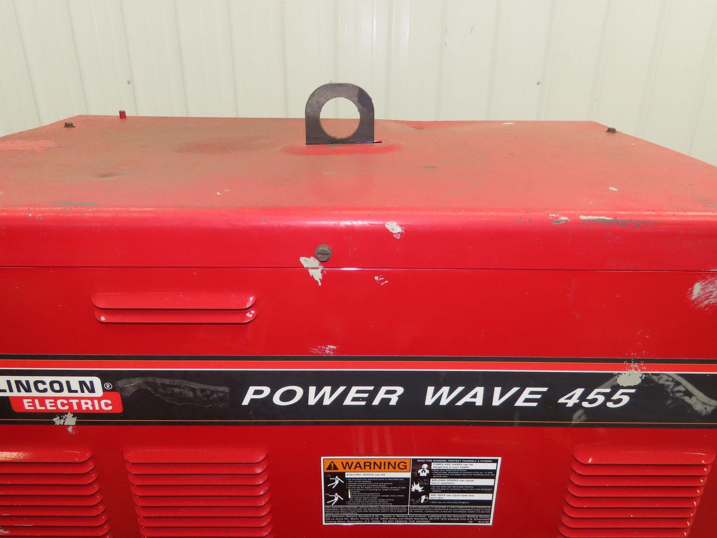 Lincoln Power Wave 455 Mig Welder 450 Amp Wire Feed Welding Power Supply Tested