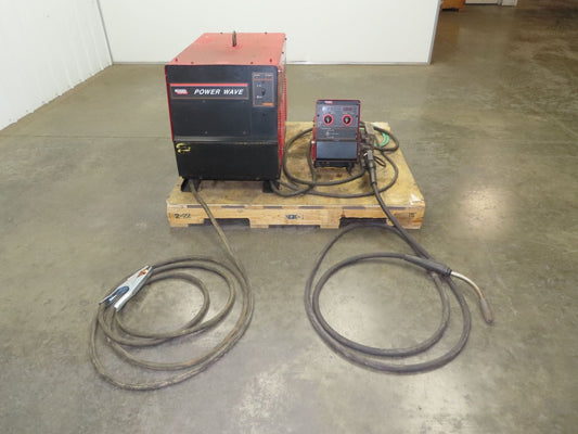 Lincoln Power Wave 455 Mig Welder 450 Amp Wire Feed Welding Power Supply Tested