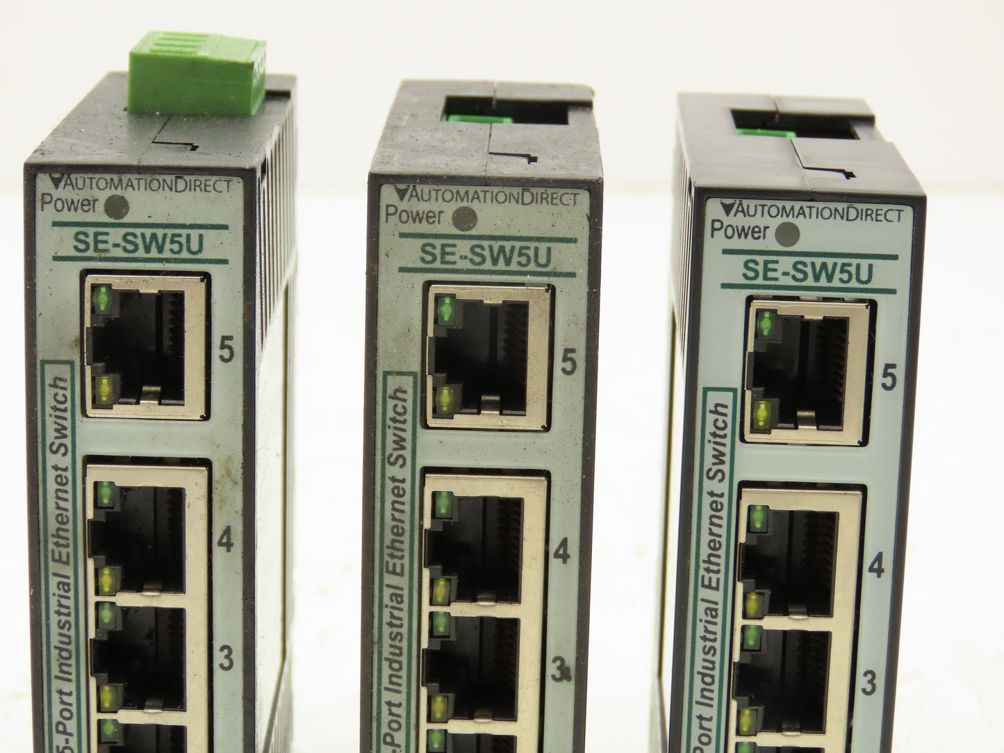 Stride SE-SW5U PLC Unmanaged Ethernet Switch 5-Port Lot of 3