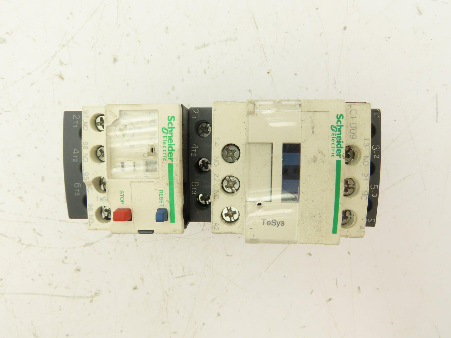 Schneider Electric C1 D09 Contactor Thermal Overload Relay LRD 10 120V Coil