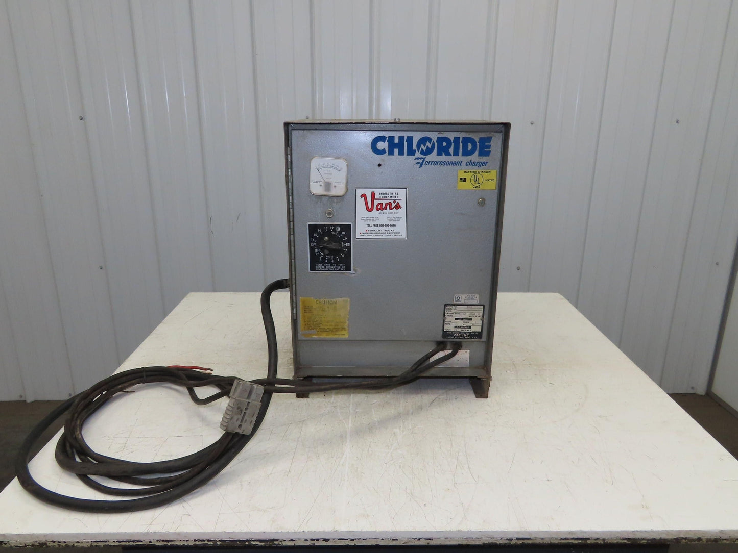 Chloride 12RR-255-2 Lift Truck Charger 24V 255AH LA 12 Cell Battery 230/460V