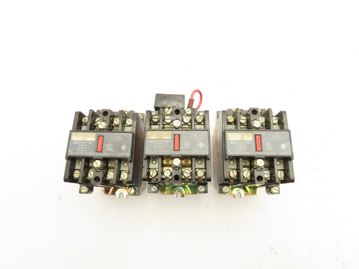 Allen Bradley 700-N220A1 AC Contactor Relay 120V Coil Lot of 3