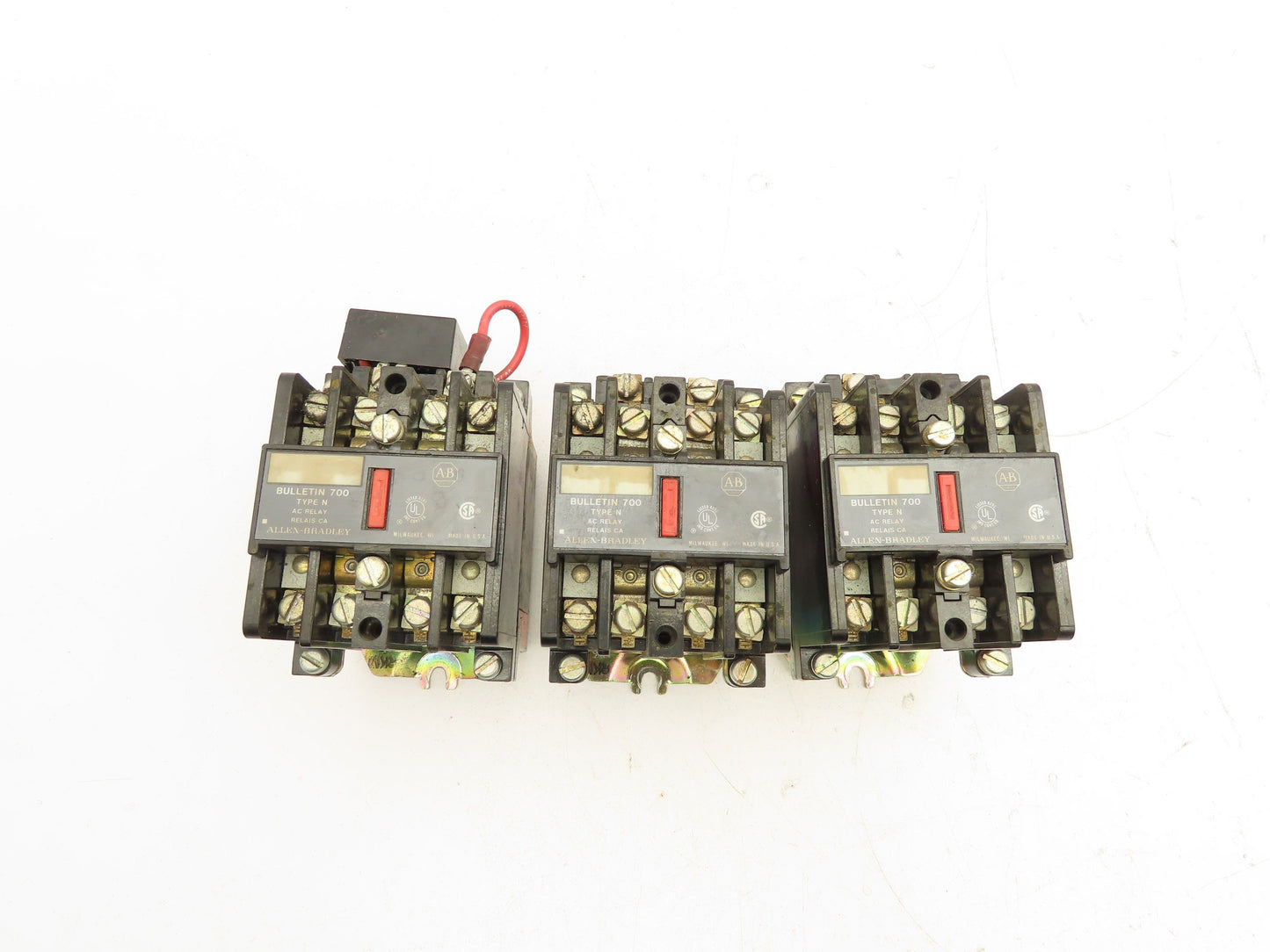 Allen Bradley 700-N220A1 AC Contactor Relay 120V Coil Lot of 3
