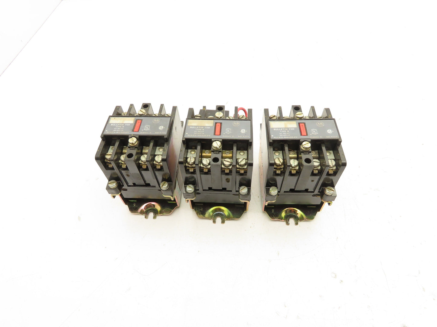 Allen Bradley 700-N220A1 AC Contactor Relay 120V Coil Lot of 3