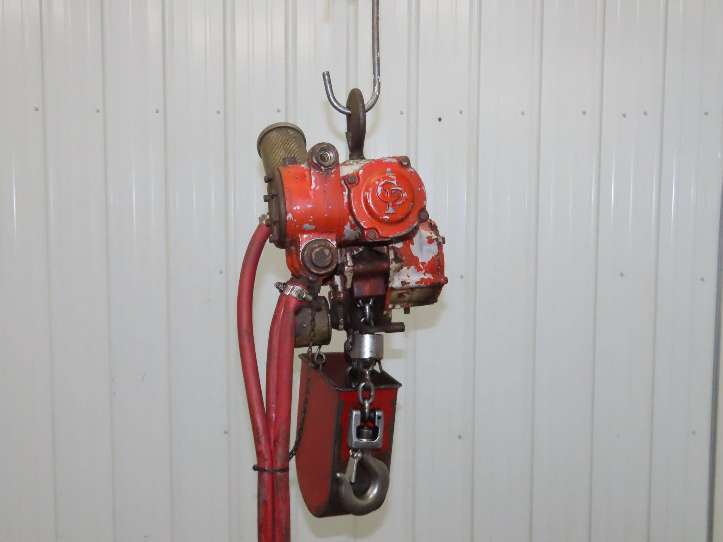 Chicago Pneumatic 1/4 Ton 500Lb Power Vane Air Chain Hoist 10' 3" Lift Pendant
