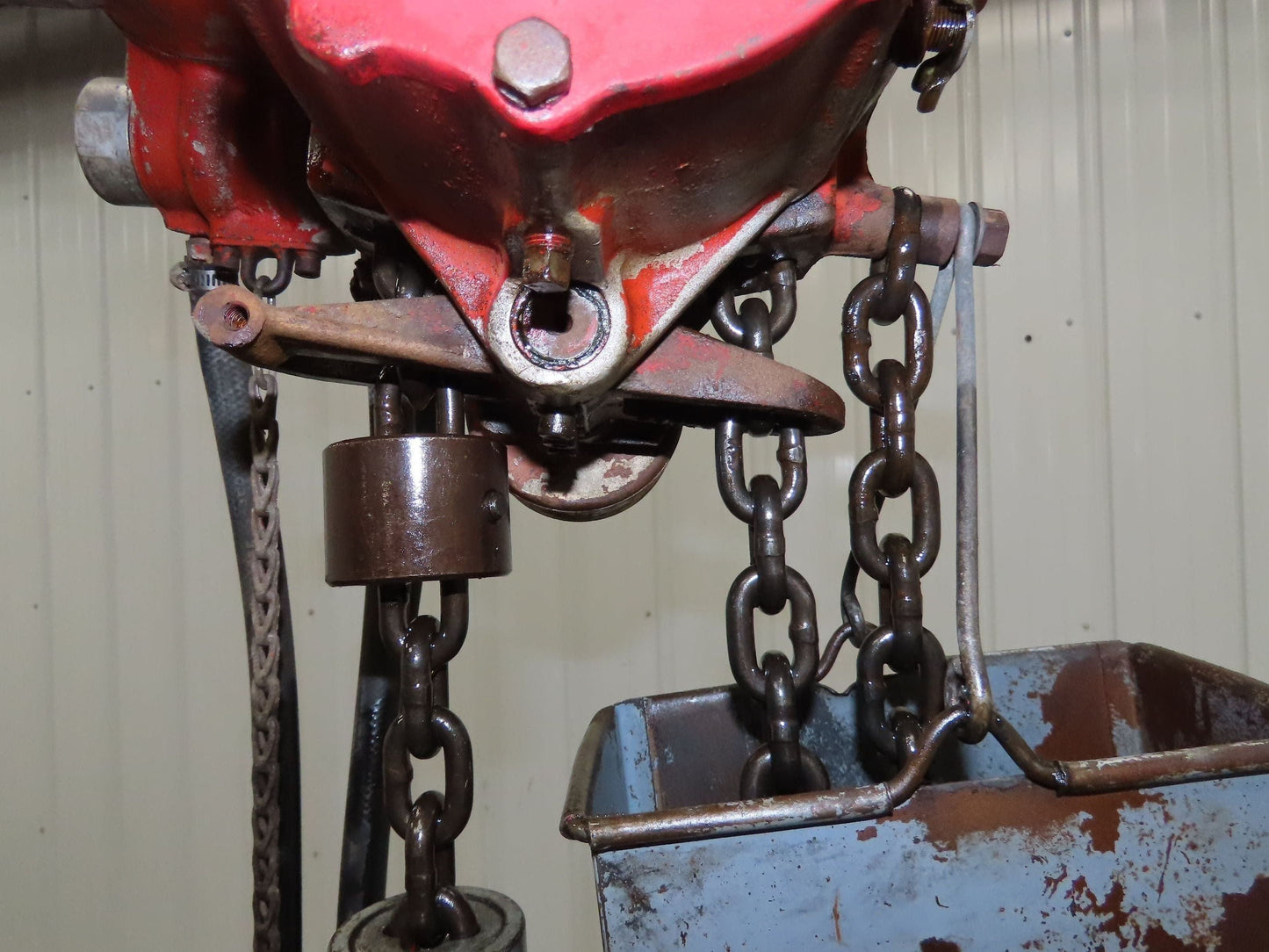 Chicago Pneumatic 1/4 Ton 500Lb Power Vane Air Chain Hoist 11' 2" Lift Pendant