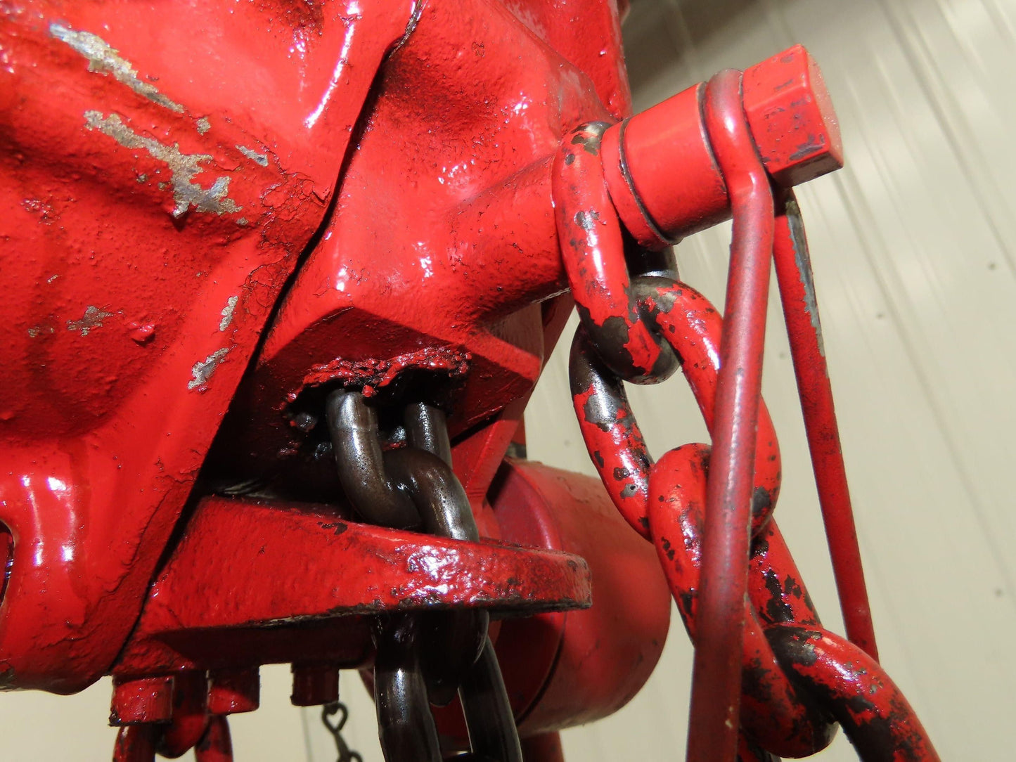Chicago Pneumatic 1/4 Ton 500Lb Power Vane Air Chain Hoist 10' 2" Lift Pendant