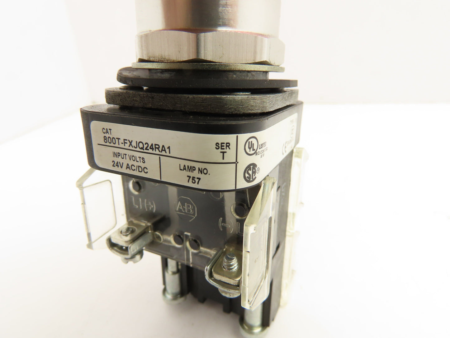 Allen Bradley 800T-FXJQ24RA1 Red Illuminated Mushroom Push/Pull Button 30mm