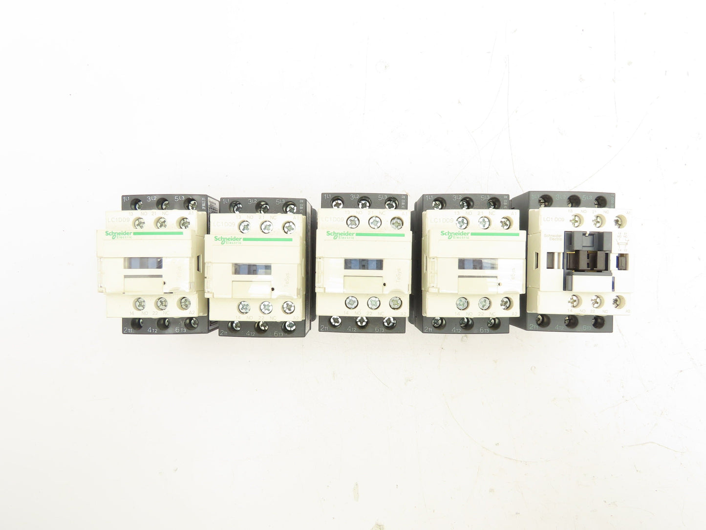 Schneider Electric LC1D09 Contactor 120V Coil 3 Pole Lot of 5