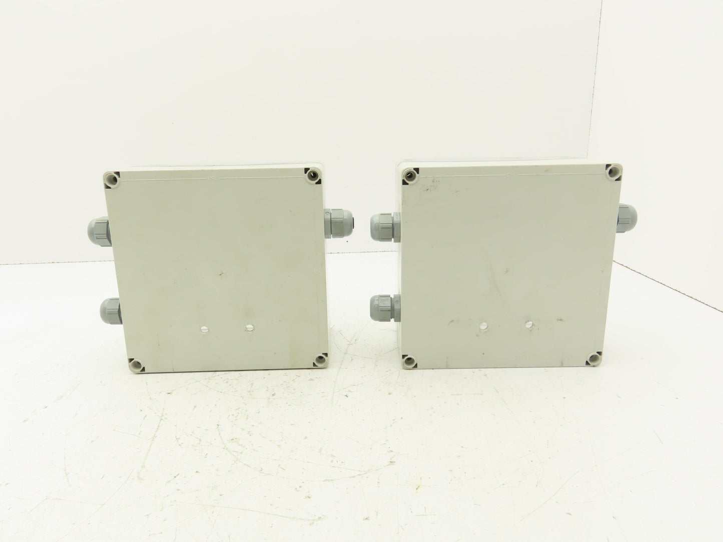 Hoffman 181810PCECC Polycarbonate Terminal Box 168.5x92mm Clear Cover Lot of 2