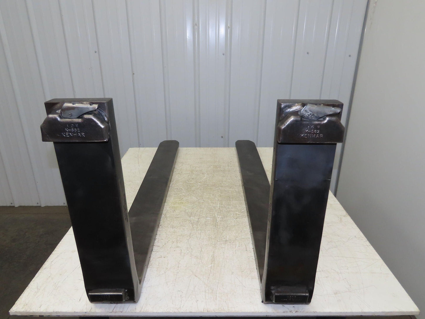 Kenhar 5x48" Class 2 Steel Forklift Forks Tines 16" Carriage 1-Pair