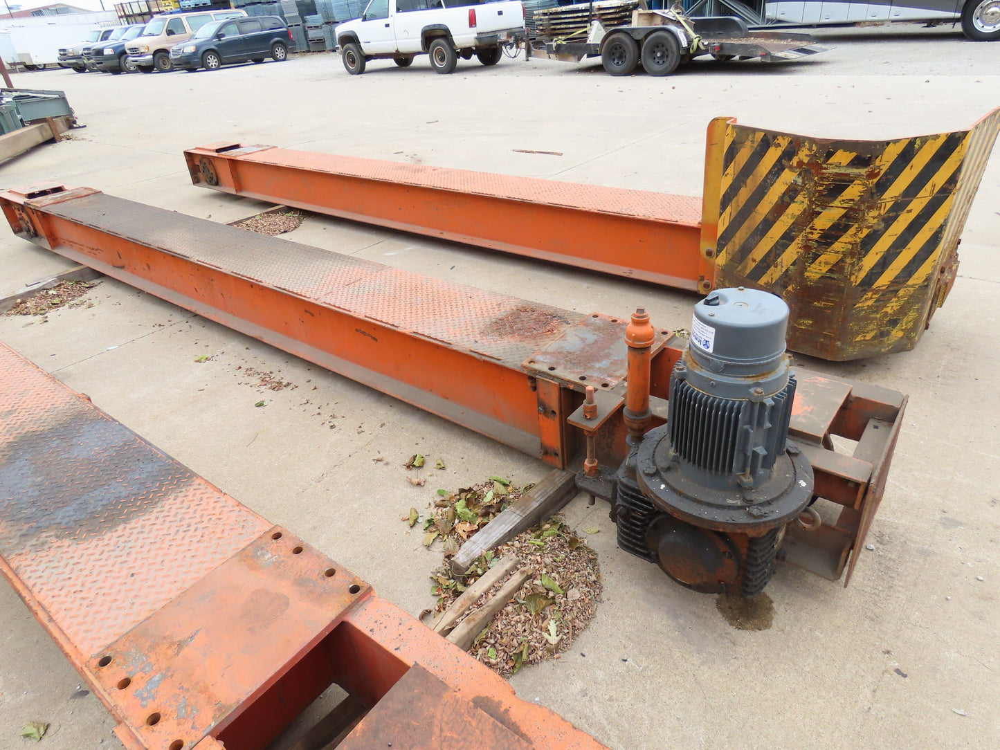 Cleveland Tramrail Motorized Gantry Crane End Truck Drive Floor Track 3Hp 460V