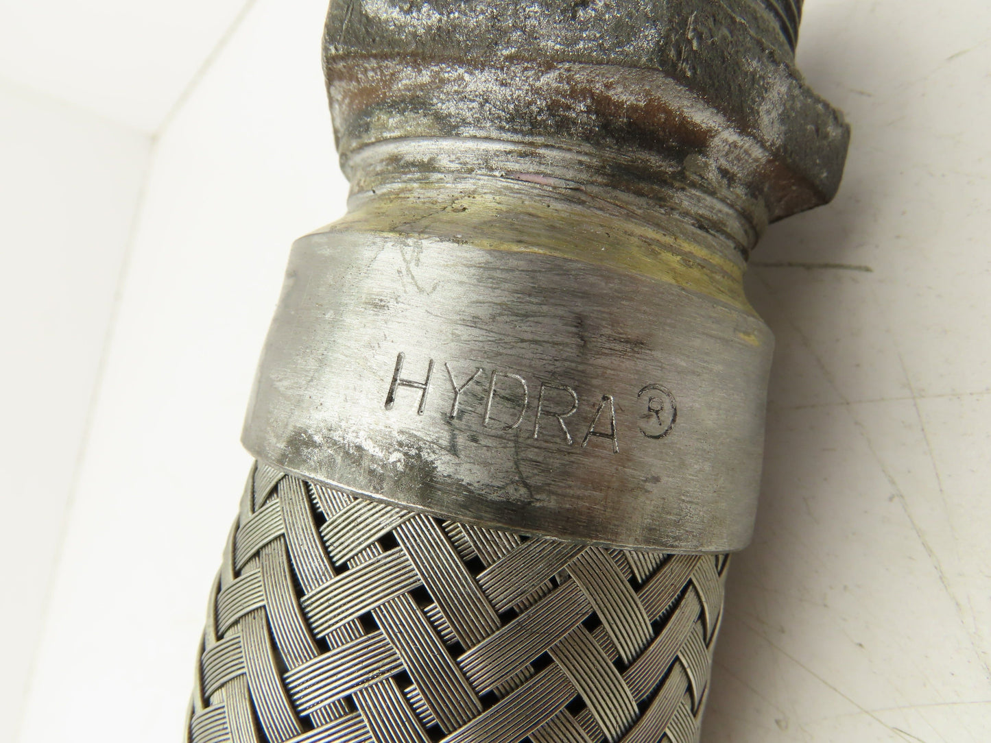 Hydra Stainless Steel Braided Flex Hose 1-1/2" x 23" Long 1-1/2" NPT Male Ends