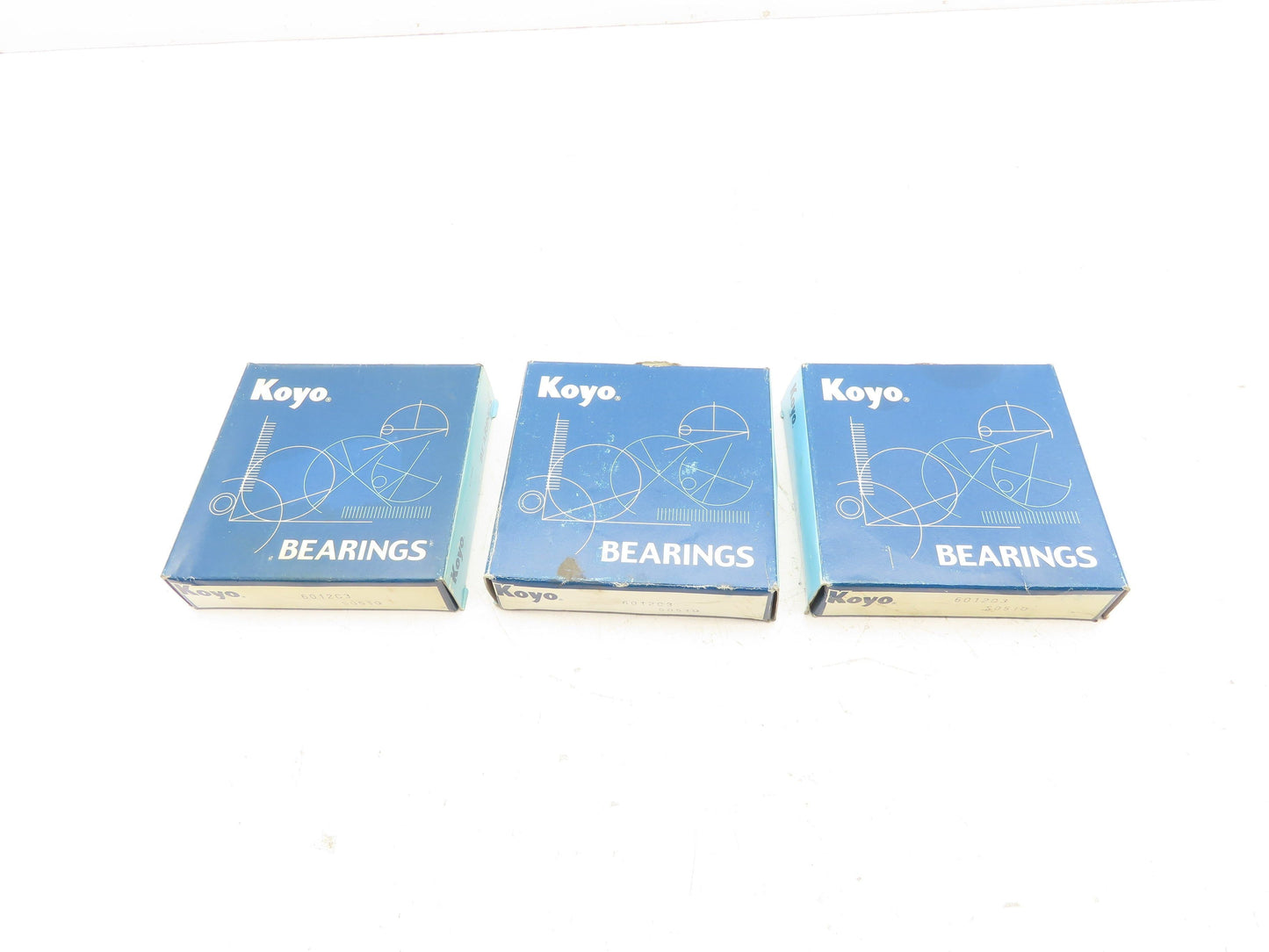 Koyo 6012C3 Deep Groove Roller Bearing 60 mm ID 95 mm OD Lot of 3