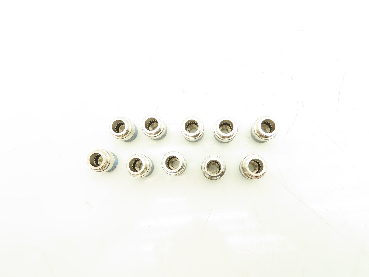 ATP B38-03MH Male Straight Fitting 3/8" Push Tube 3/8" Male NPT Brass Lot of 10