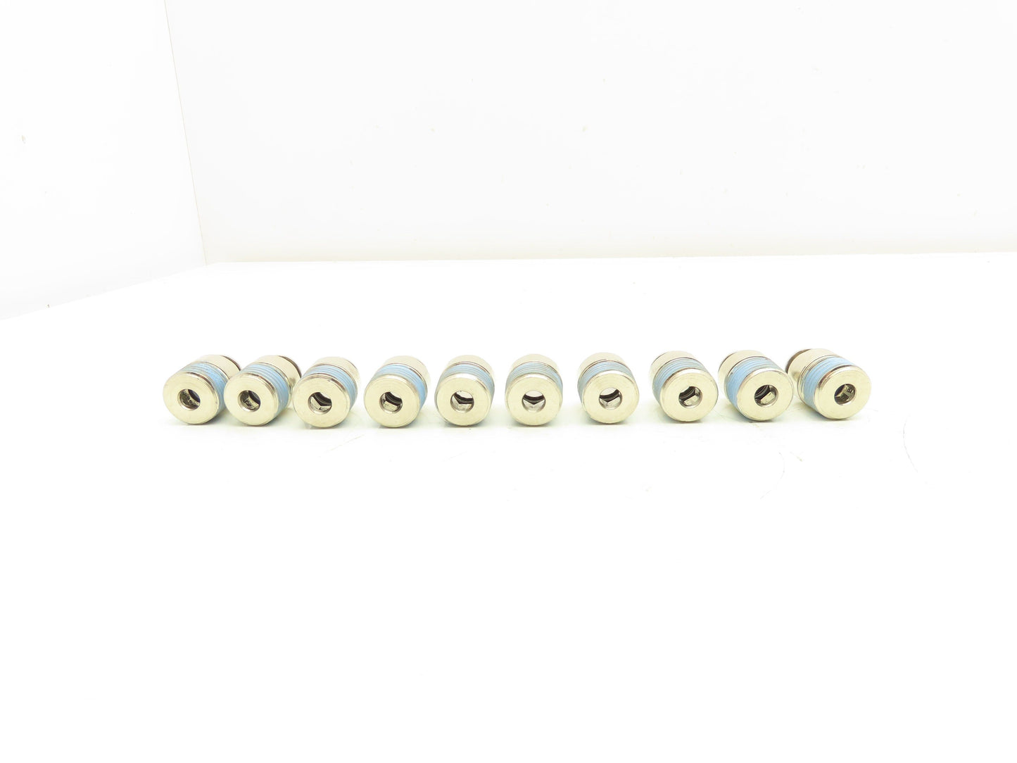 ATP B38-03MH Male Straight Fitting 3/8" Push Tube 3/8" Male NPT Brass Lot of 10