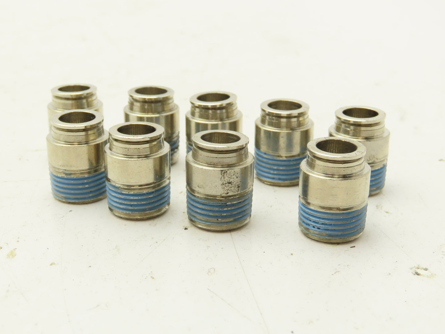 ATP B38-03MH Male Straight Fitting 3/8" Push Tube 3/8" Male NPT Brass Lot of 9