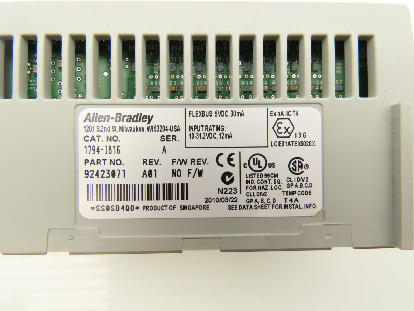 Allen Bradley 1794-IB16 PLC Flex I/O Input Module 24V Lot of 5