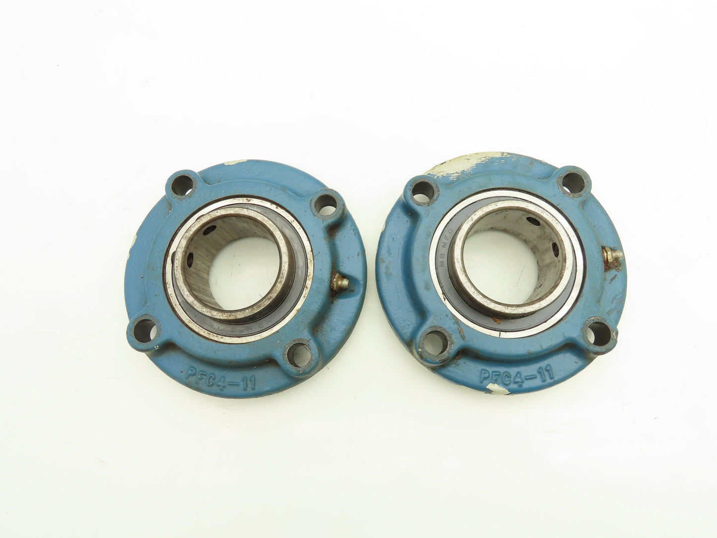 McGill PFC4-11 4-Bolt Flange Mounted Bearing 2-1/4" Bore 3-3/4" OD Lot of 2