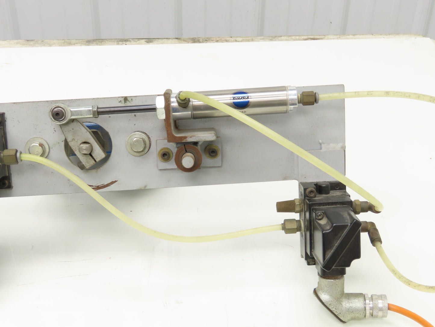 Parker Pneumatic Cylinder Actuated 5" Butterfly Valve 150psi 24VDC Solenoid