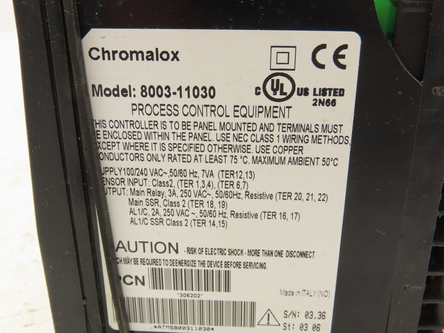 Chromalox 8003-11030 PLC Temperature Controller Module 240V